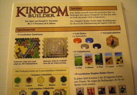 Spielregeln Kingdom Builder